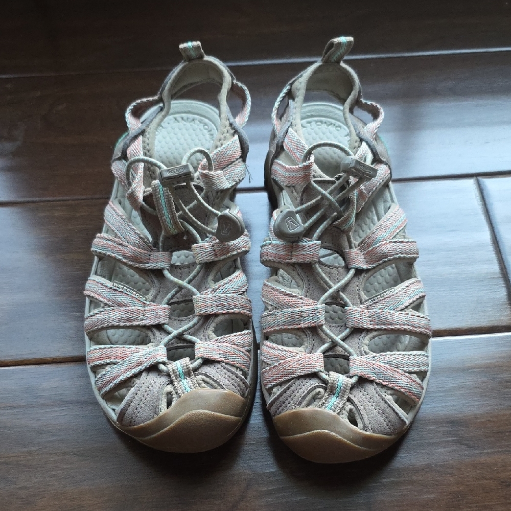 Keen Women's Sandals in Pink and Tan